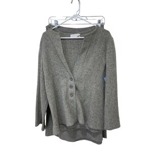 Novian Swans Herringbone‎ Skirt Set Wool Blend Button Up Vintage Size 14